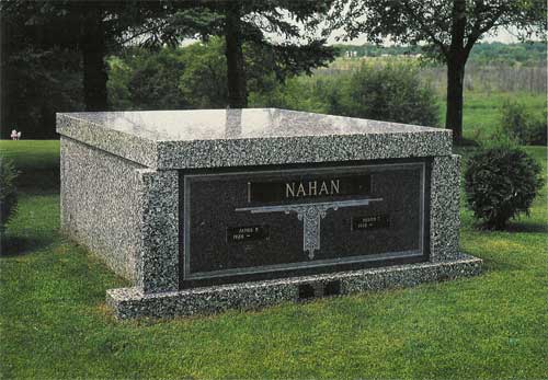 A granite mausoleum